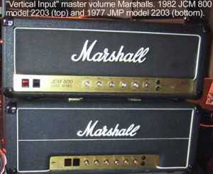 "Vertical Input" Master Volume Marshalls